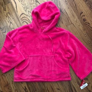 NWT Josie Natori Pink Fleece Hoodie XL